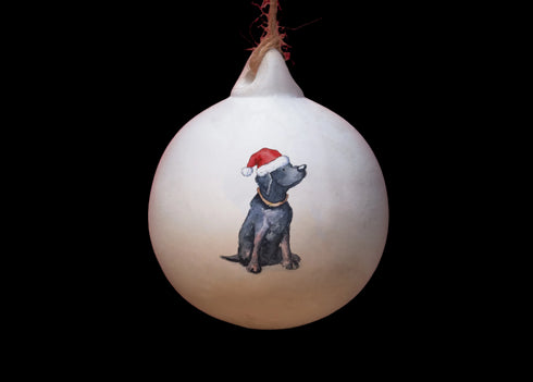Labrador Black Ceramic Bauble